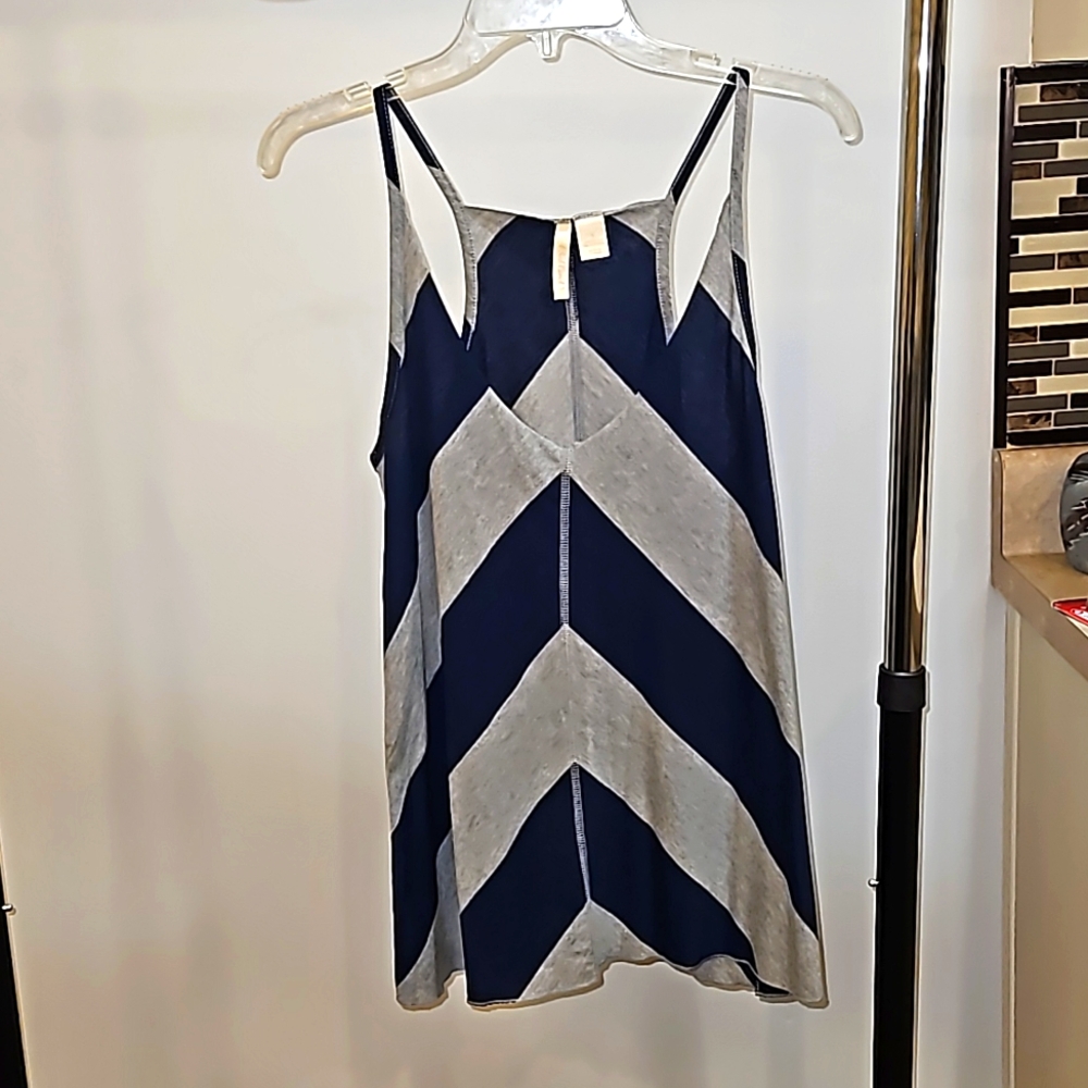 Red Camel blue & gray striped tank top